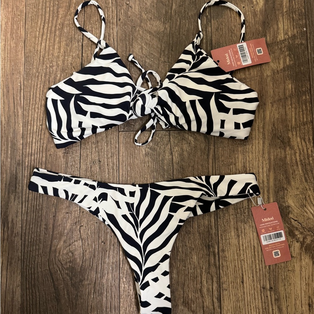 NEW Midori Bikinis Cobain bikini set. Small. Jesse top and Kai Bottom. - Picture 4 of 9